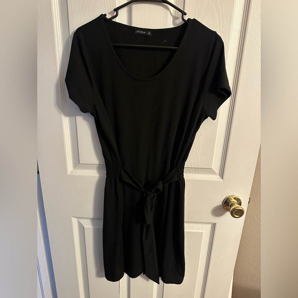 Cotton On Black Short Sleeve Dress